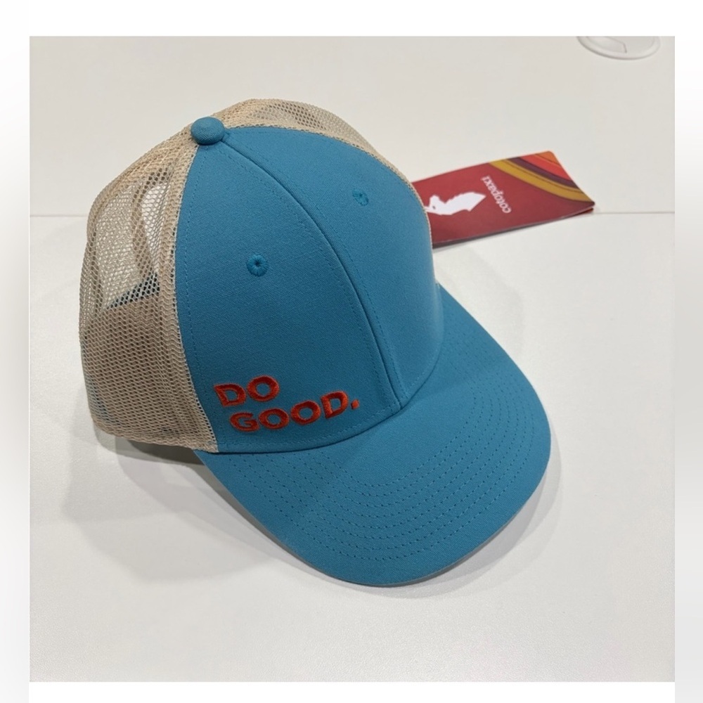 Cotopaxi Do Good Trucker Hat Teal NWT Adjustable Snapback Mesh Back Panel